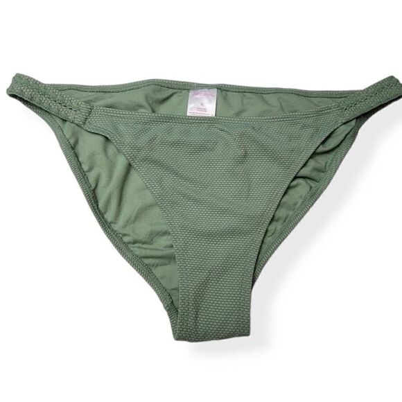 Xhilaration Green Cheeky Bikini  Bottom XL - Picture 1 of 3
